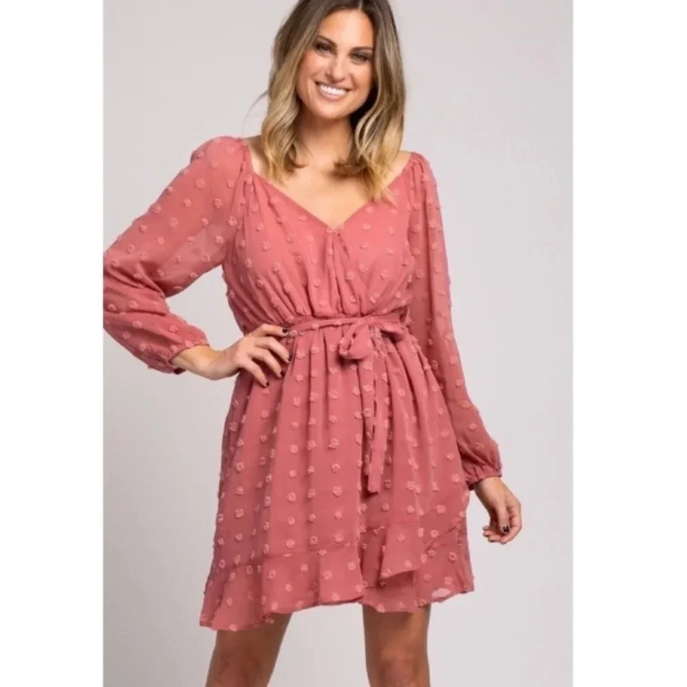 & merci Mauve‎ Popcorn Dress